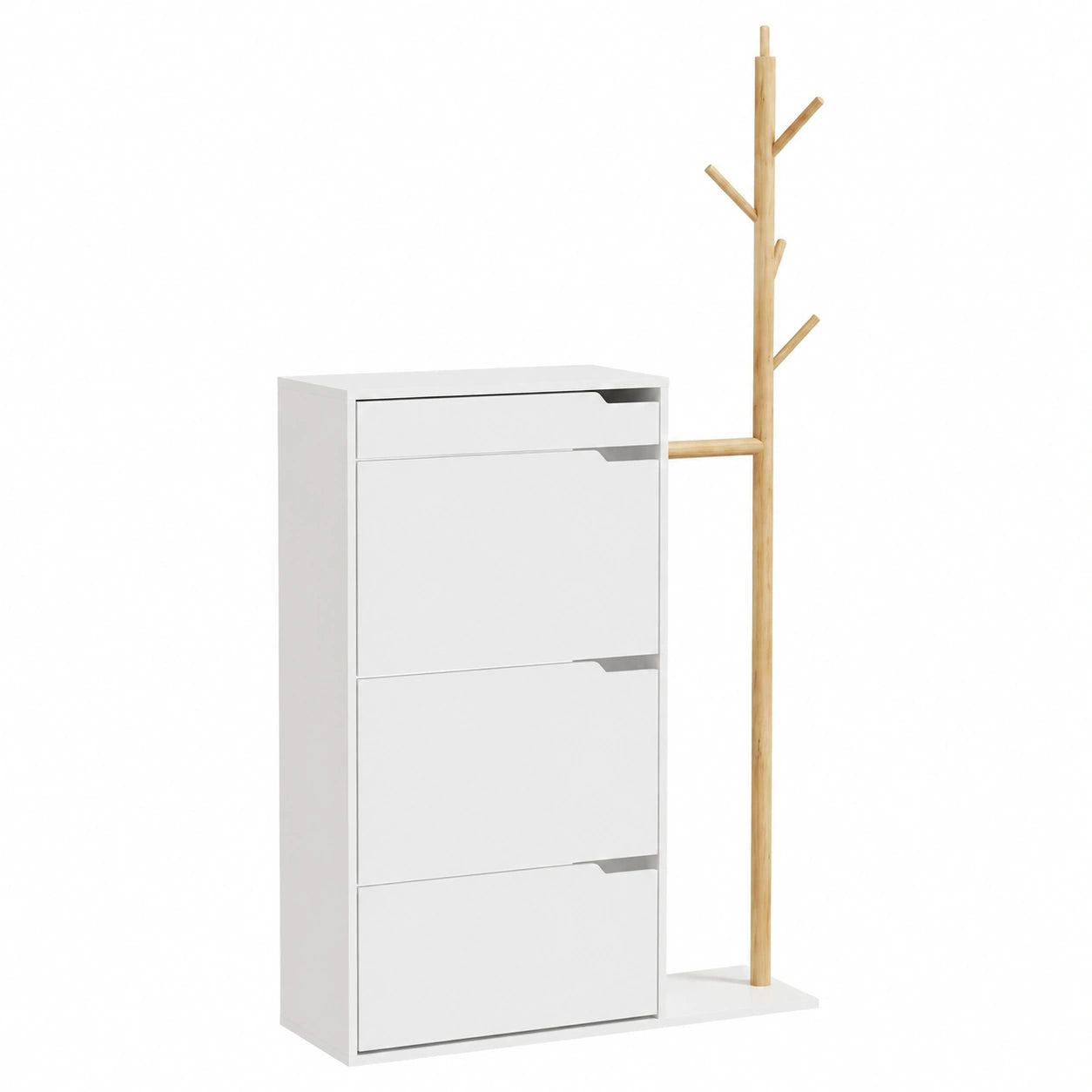 Armoire, avec rangement, avec tiroirs, coloris blanc, 90 x 181,5 cm, pour la chambre