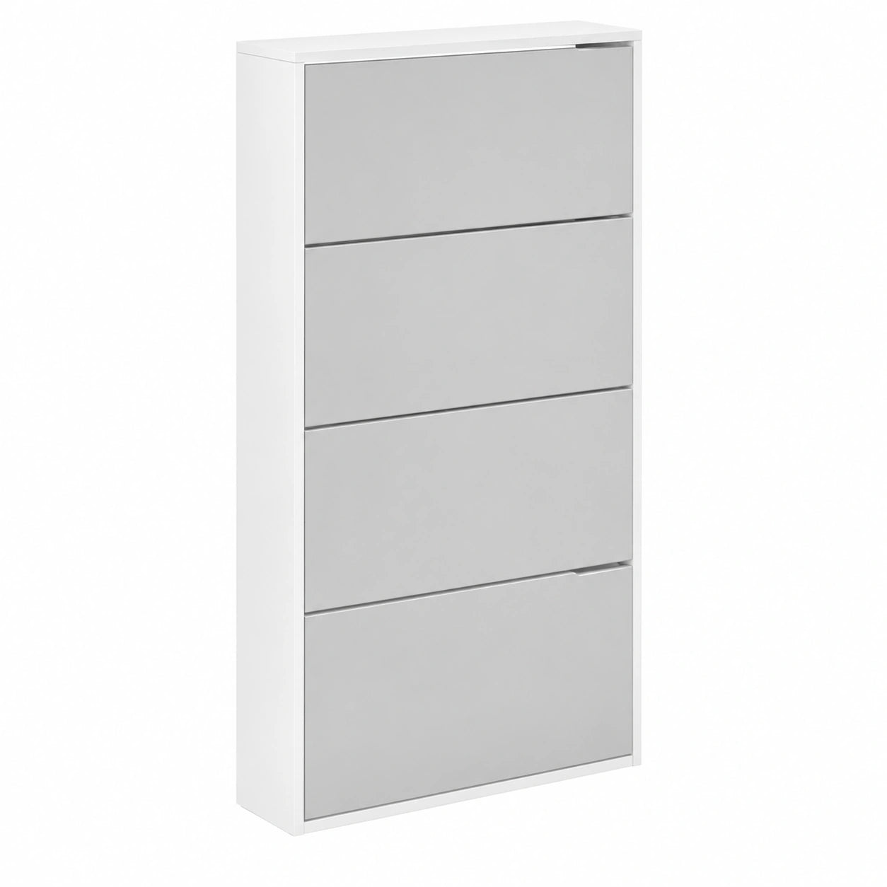 Meuble à chaussures, avec rangement, avec étagères, coloris blanc, pour l’entrée ou le couloir