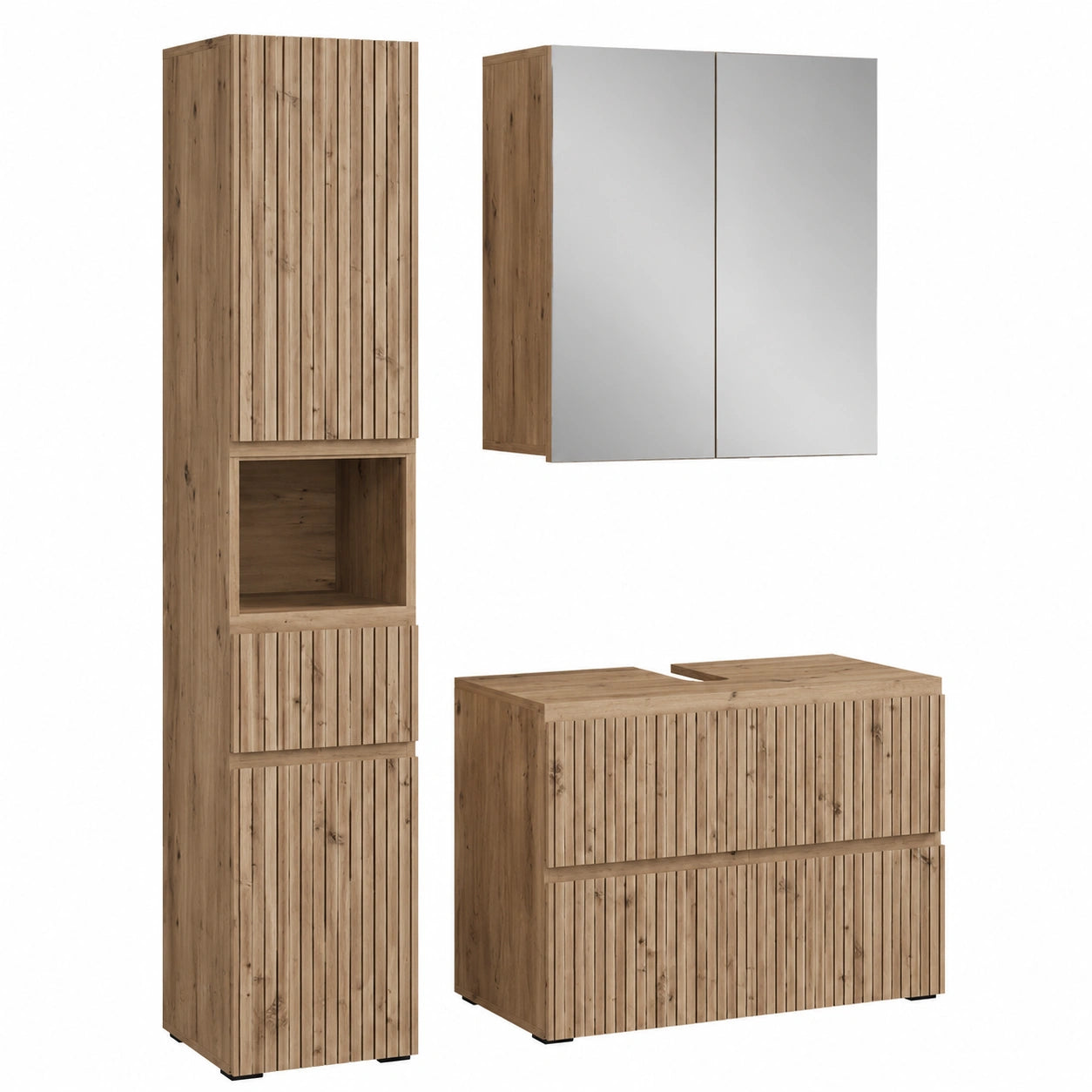 Armoire, avec rangement, 3 pièces, pour la chambre
