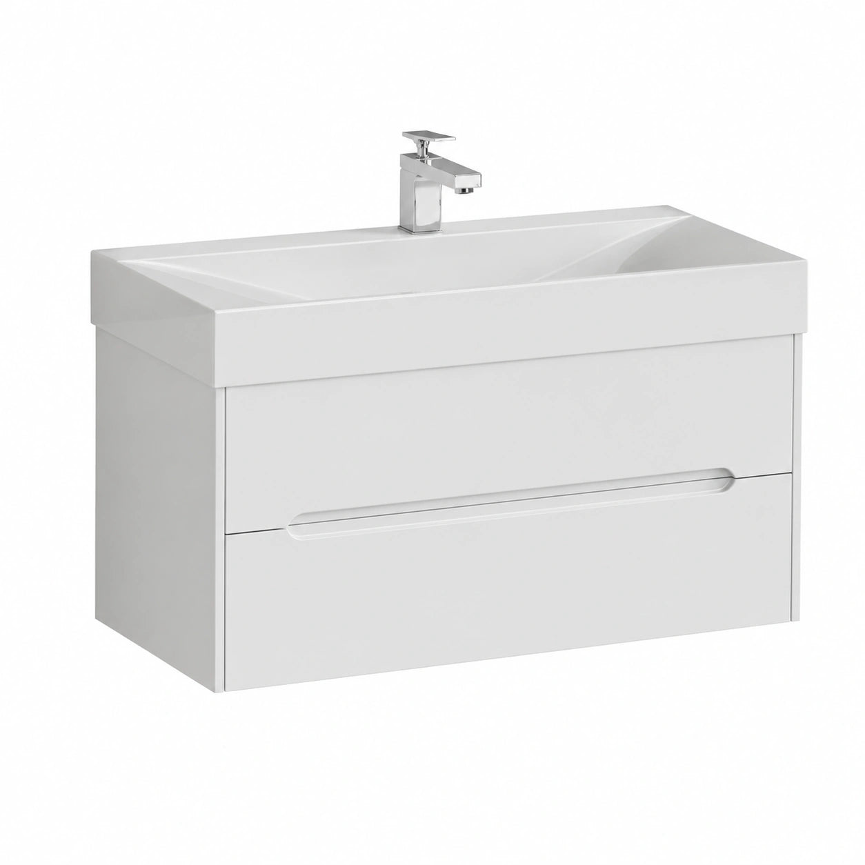 Ensemble de meubles de salle de bain, 2 pièces, 100 x 48 x 56 cm, pour la salle de bain