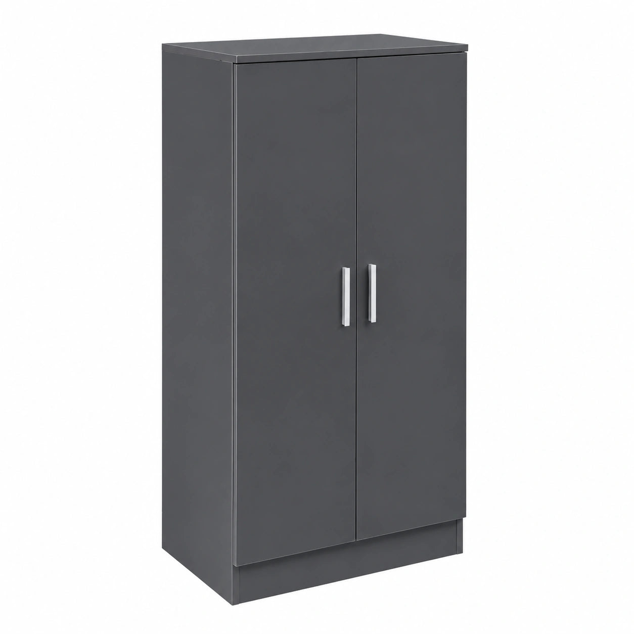 Meuble à chaussures, avec rangement, avec étagères, avec portes, 108 x 55 x 35 cm, coloris anthracite, pour l’entrée ou le couloir