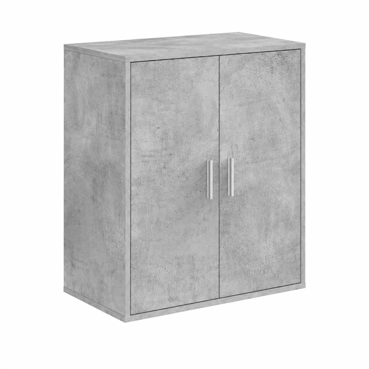 Porte-manteau, avec rangement, avec étagères, avec portes, coloris gris, 60 x 35 x 70 cm, pour l’entrée ou le couloir