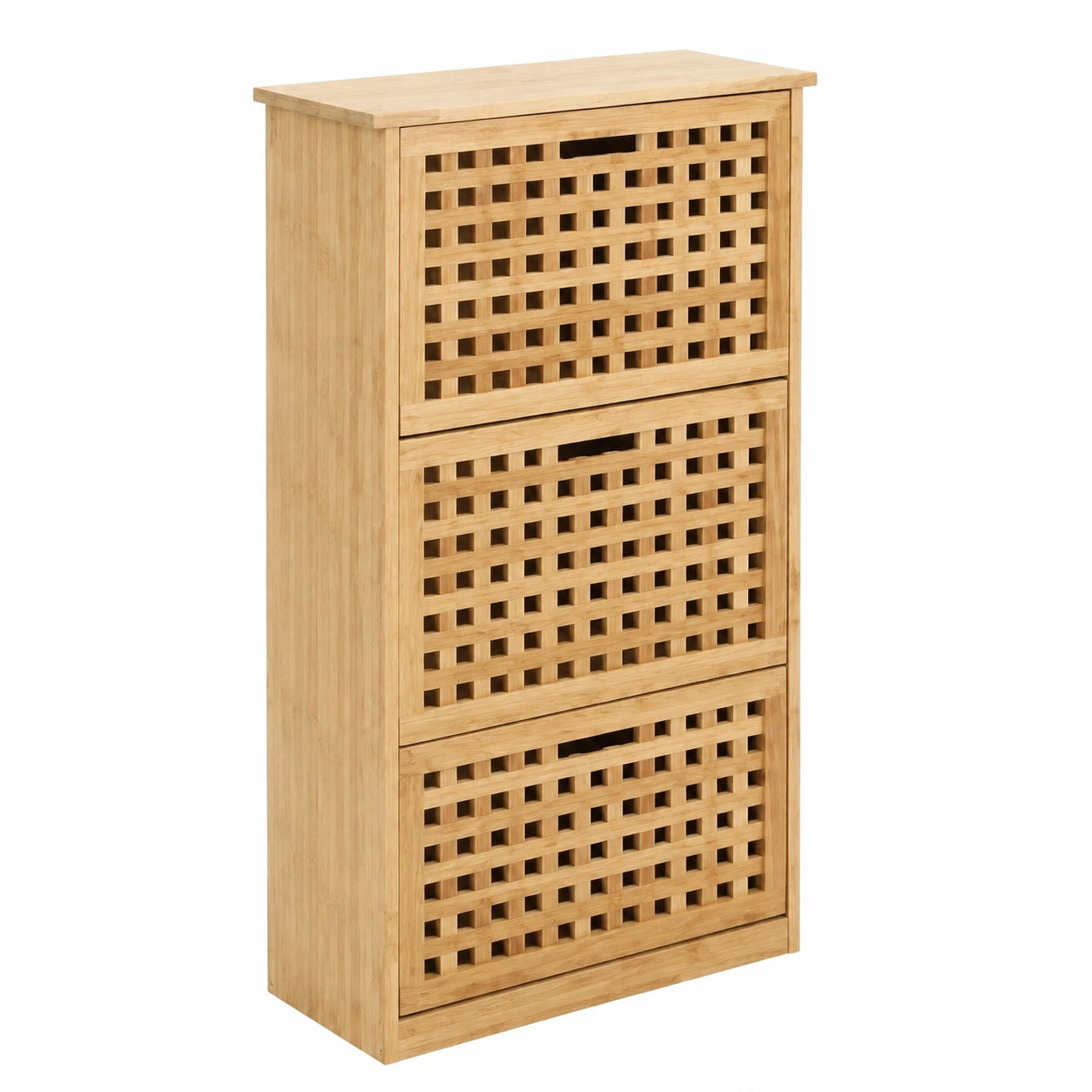 Meuble à chaussures, avec rangement, avec portes, en noyer, pour l’entrée ou le couloir