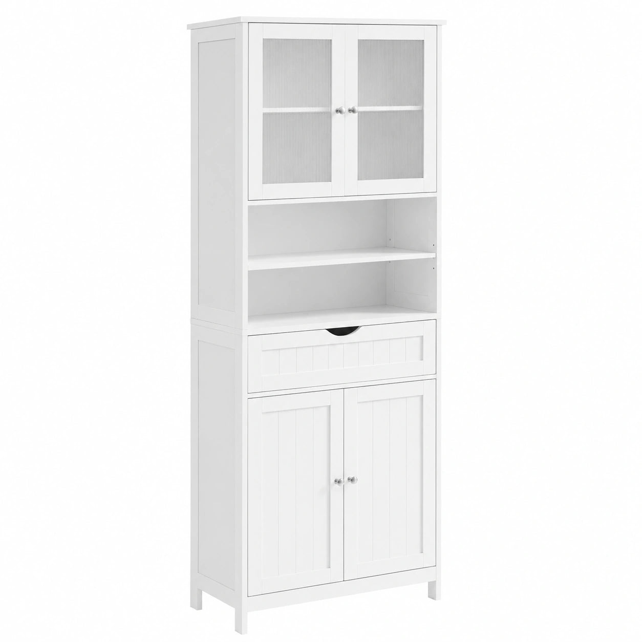 Armoire, réglable, avec rangement, avec tiroirs, coloris blanc, pour la chambre