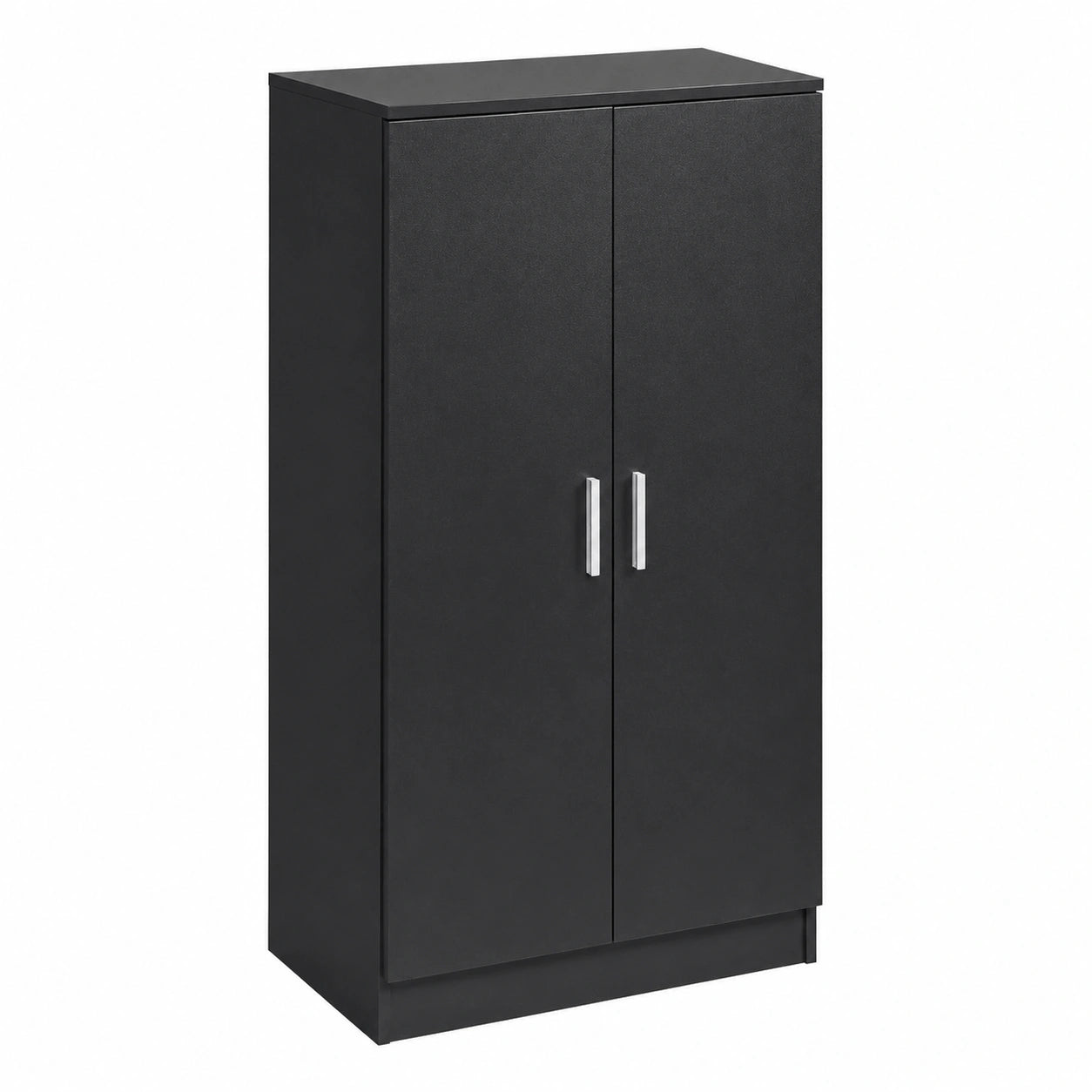 Meuble à chaussures, avec rangement, avec étagères, avec portes, coloris noir, 108 x 55 x 35 cm, pour l’entrée ou le couloir